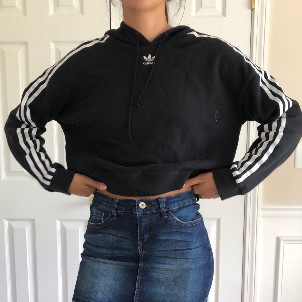 ADIDAS CROPPED HOODIE